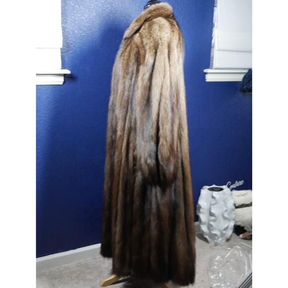Beautiful Fischer Sable Fur Full Length Coat Jacket - Picture 3 of 7